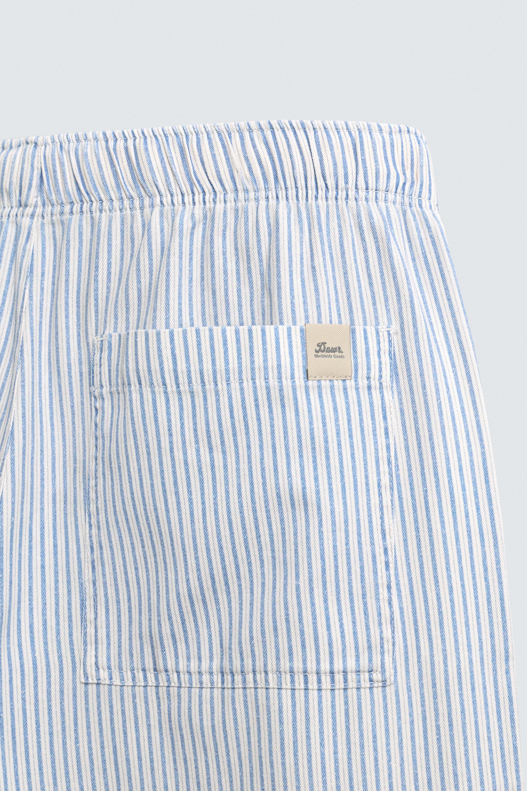 PANTALON BAGGY À RAYURES